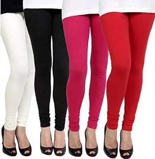 4-Pack Cotton Skinny Fit Leggings: Versatile Comfort