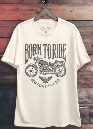 Born To Ride Te ein Ivory by Lotus Fashion