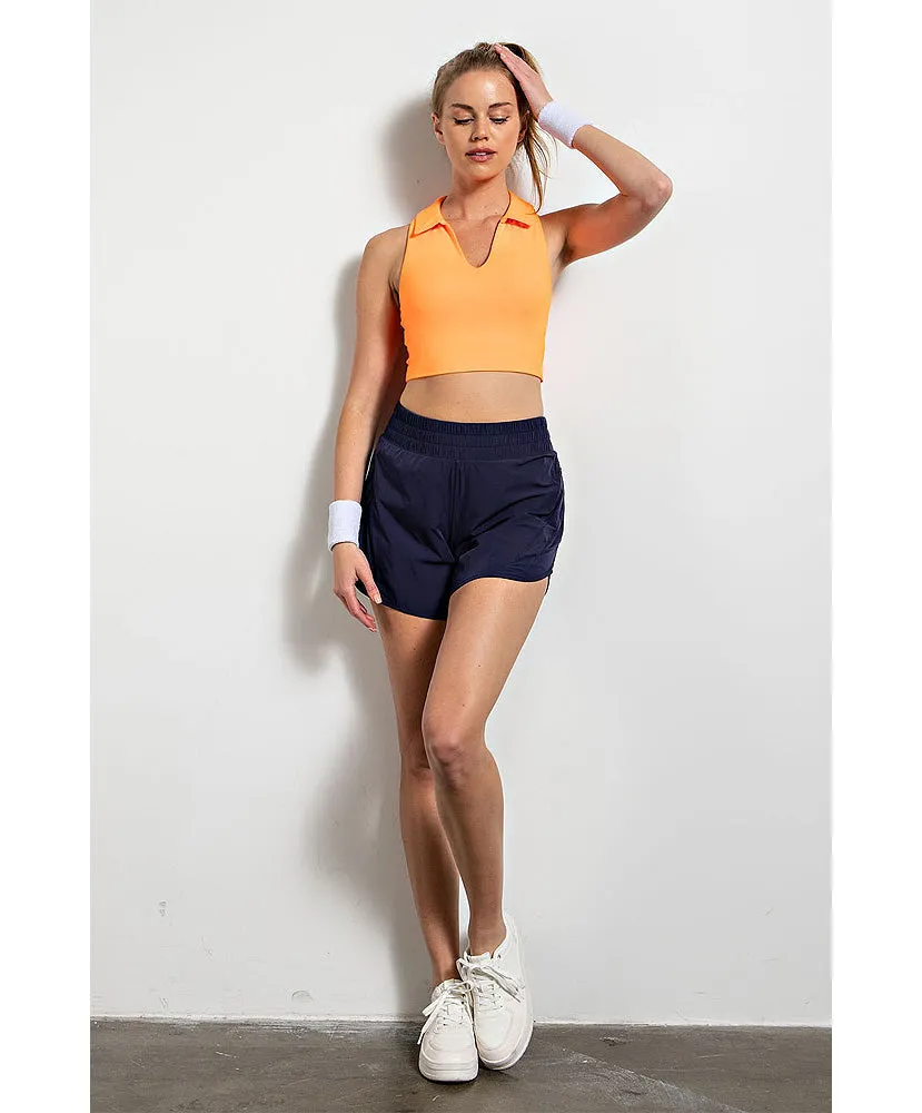 Caroline Collared Cropped Tank