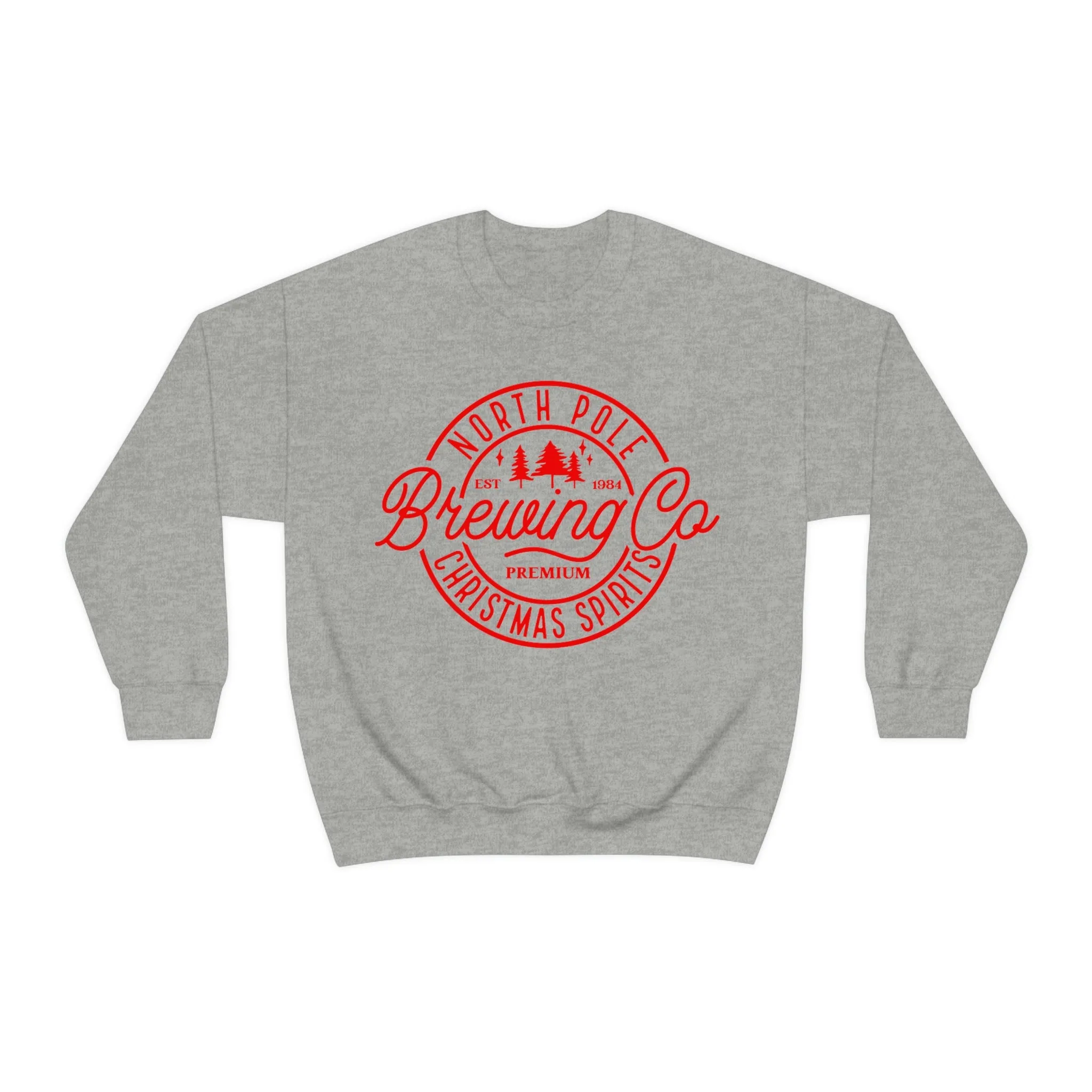 Christmas North Pole Brewing Company Heavy Blend Crewneck Sweatshirt