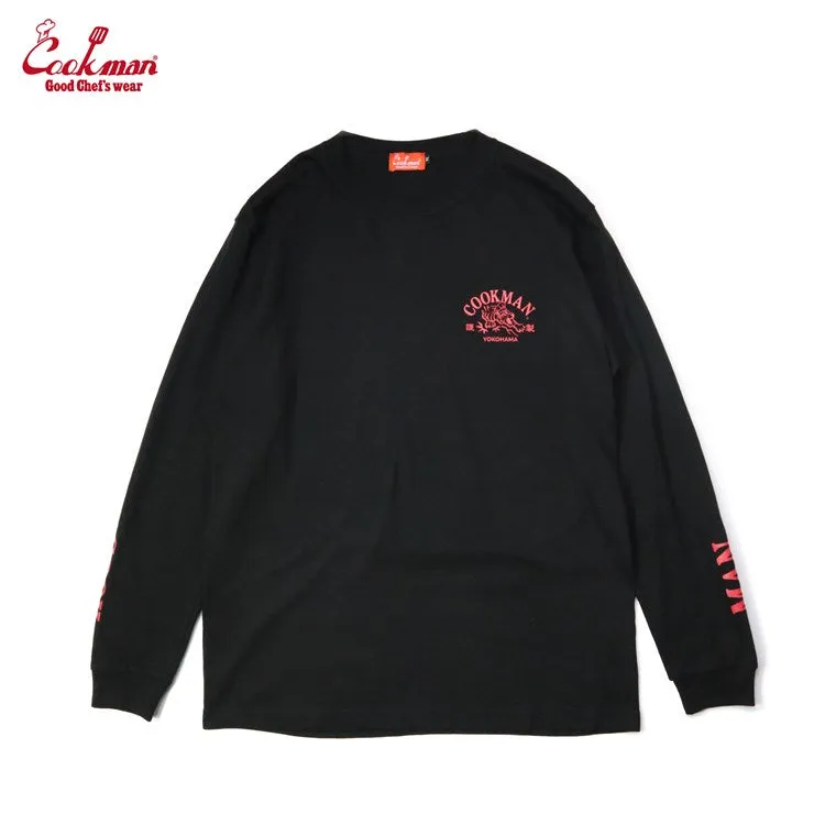 Cookman Long Sleeve T-shirts - Tiger : Black