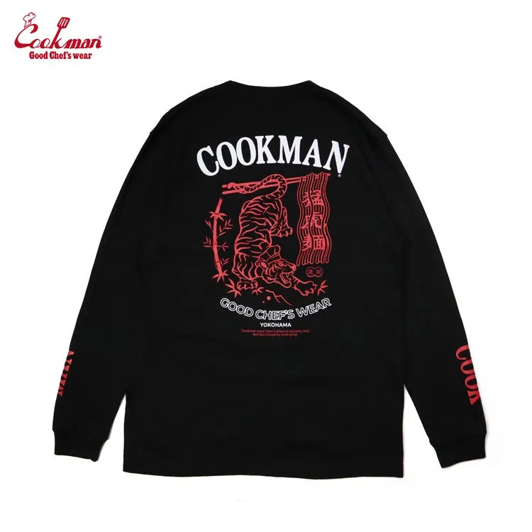 Cookman Long Sleeve T-shirts - Tiger : Black