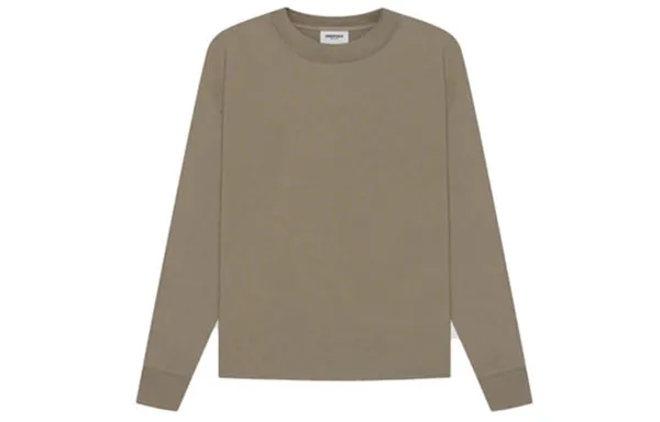 Fear of God Essentials SS21 Long Sleeve Tee Taupex, Brown