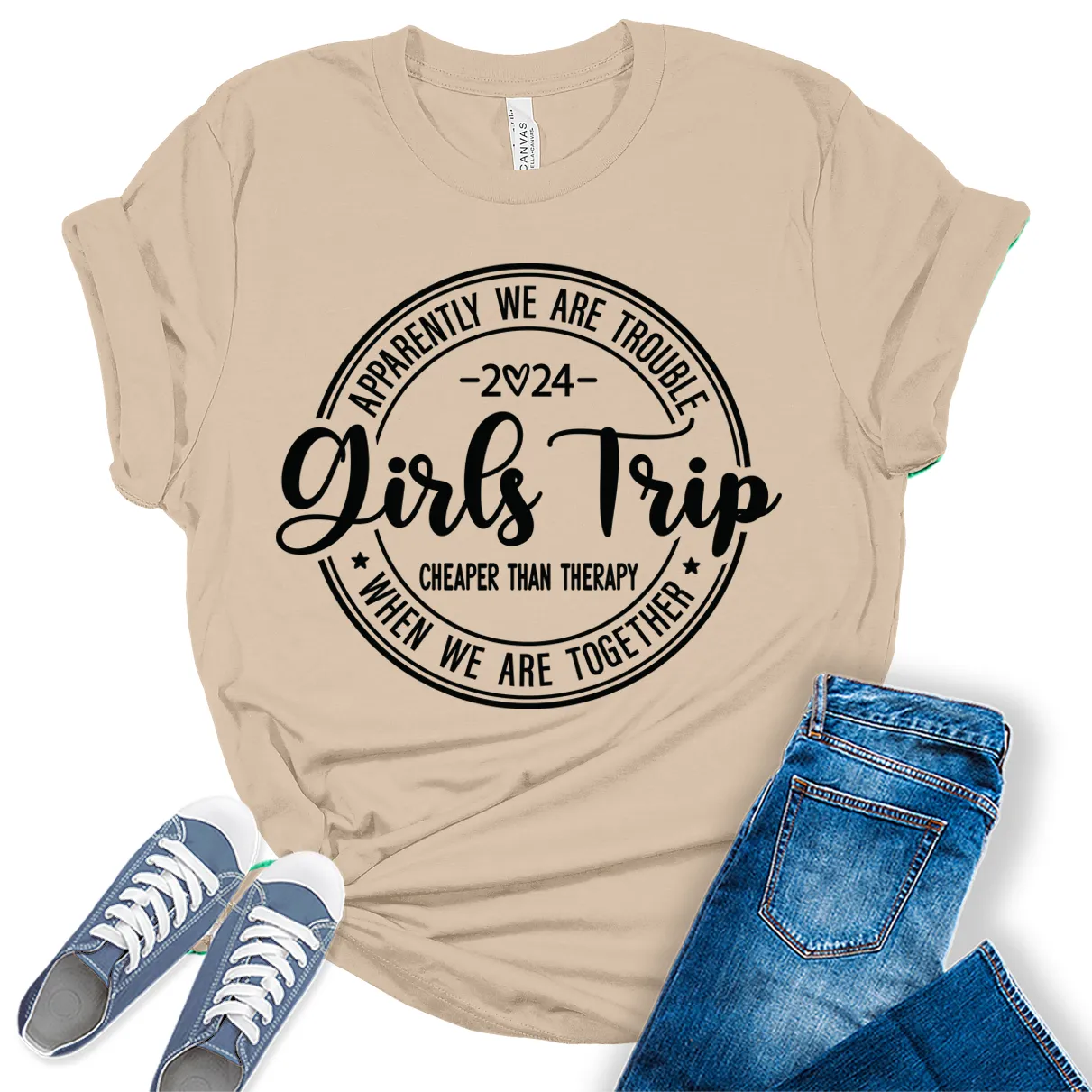 Girls Trip 2024 Shirt Women Graphic Tees