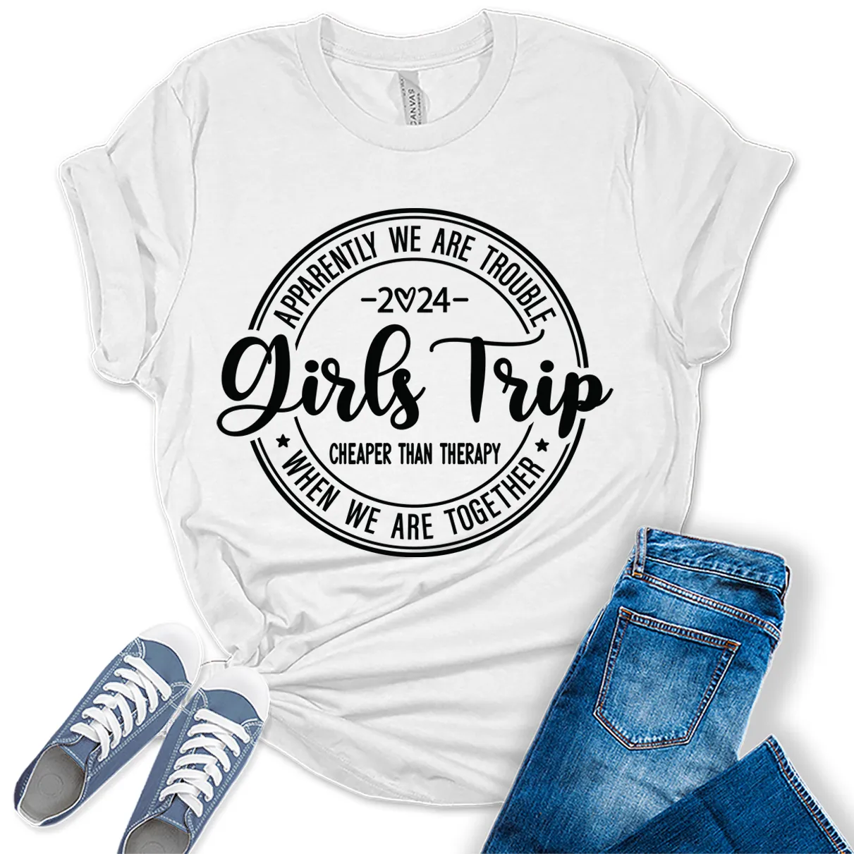 Girls Trip 2024 Shirt Women Graphic Tees