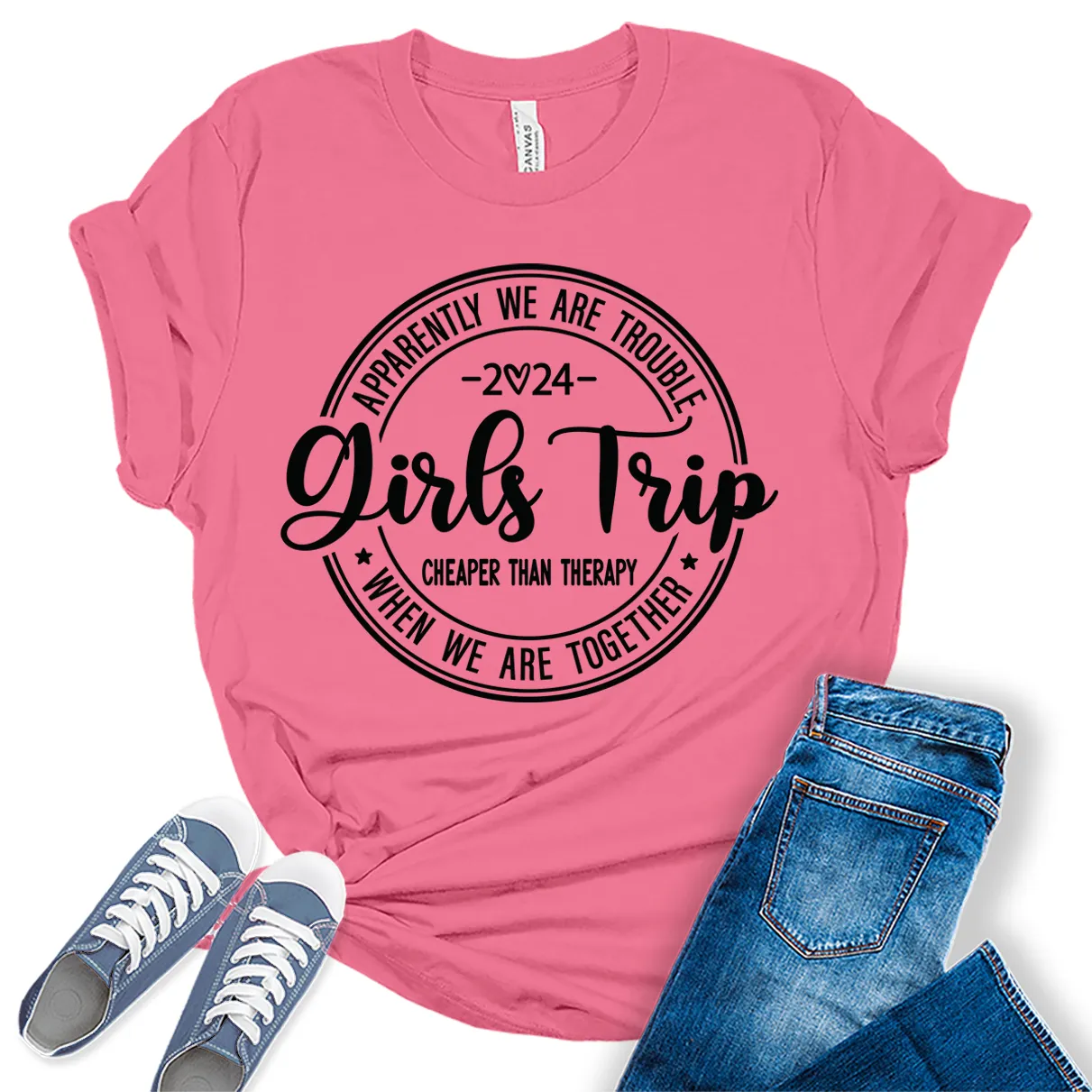 Girls Trip 2024 Shirt Women Graphic Tees