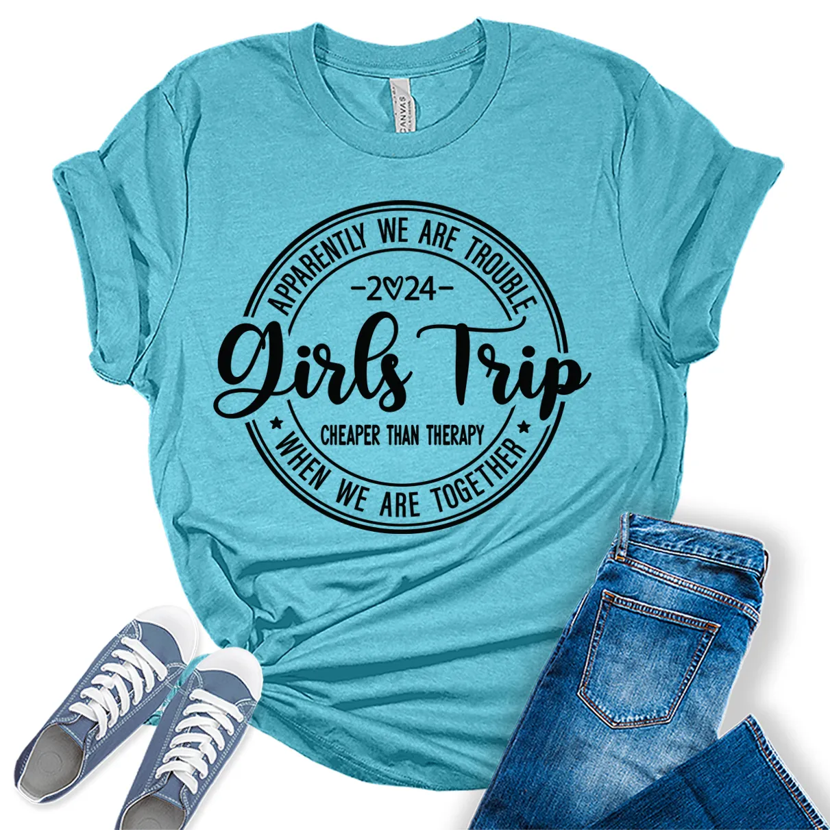 Girls Trip 2024 Shirt Women Graphic Tees