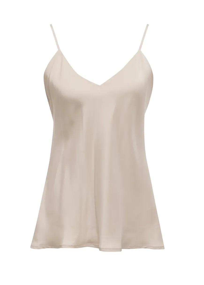 Gold Hawk Silk Cami Pearl