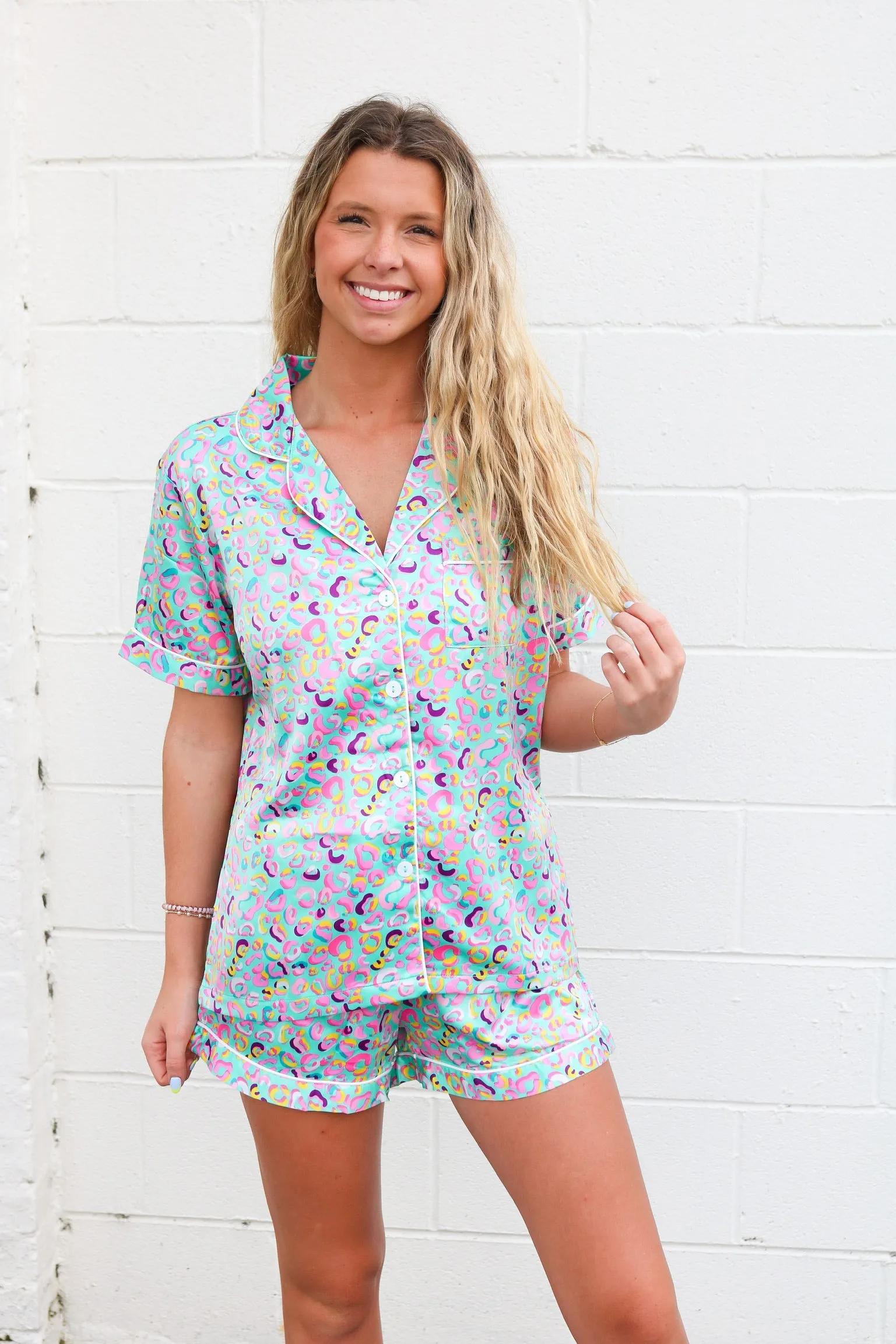 Jane Marie Silky Pajama Top