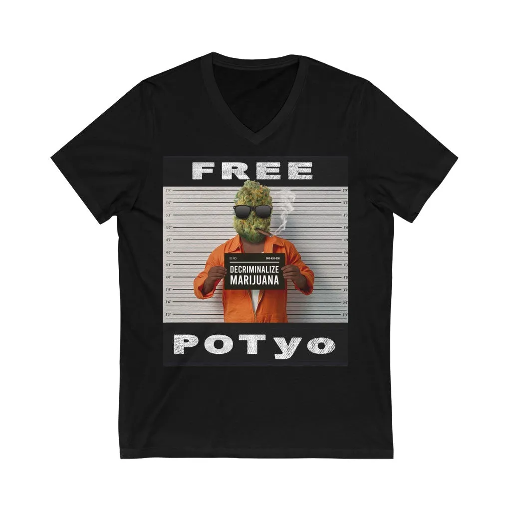 KCC Unisex Softstyle T-Shirt  V-Neck Tee/ Free Potyo