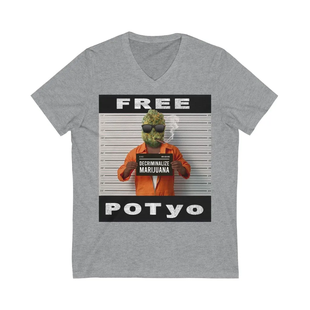 KCC Unisex Softstyle T-Shirt  V-Neck Tee/ Free Potyo