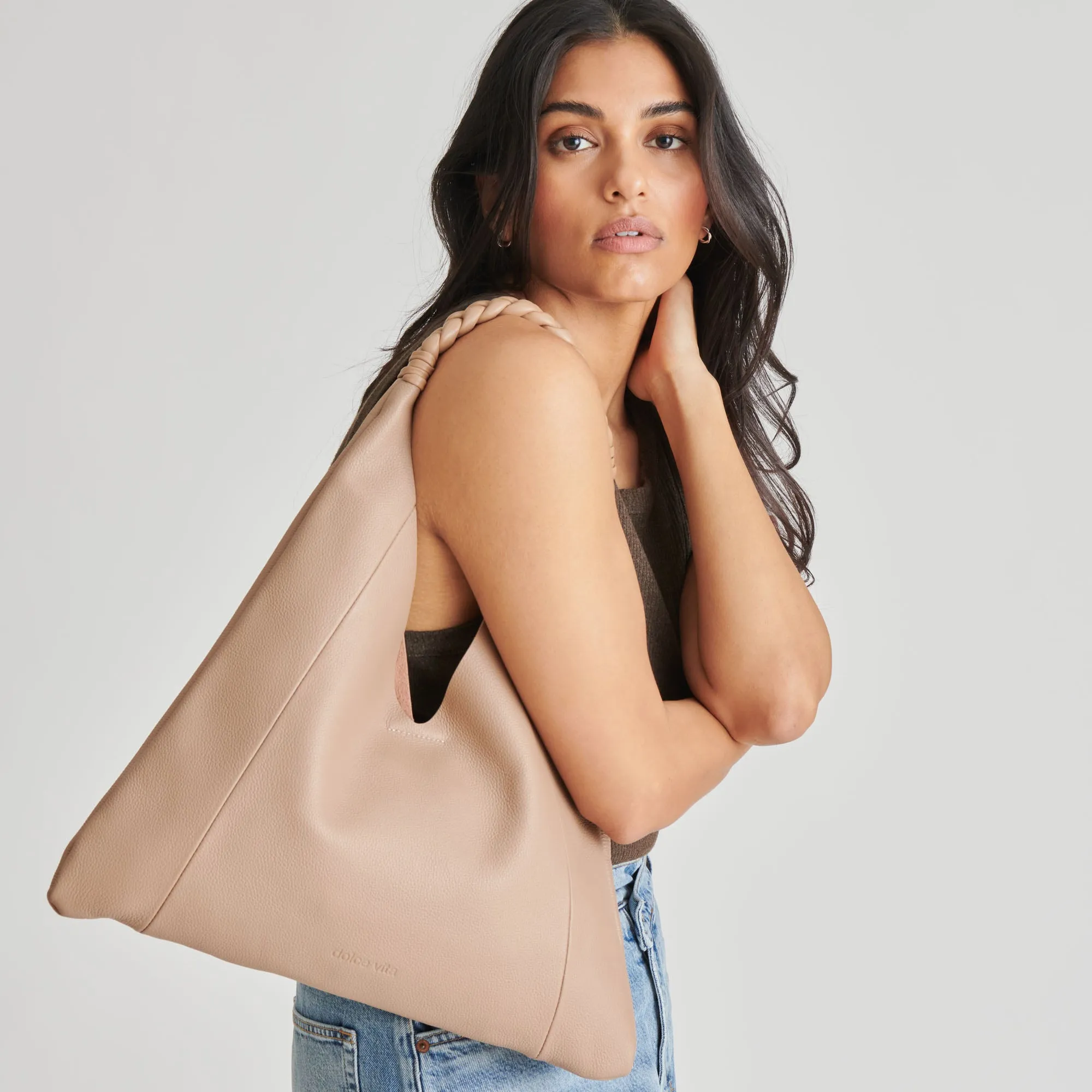 MIA TOTE CAFE LEATHER