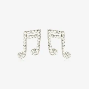 Music Trinket CZ Silver Tops