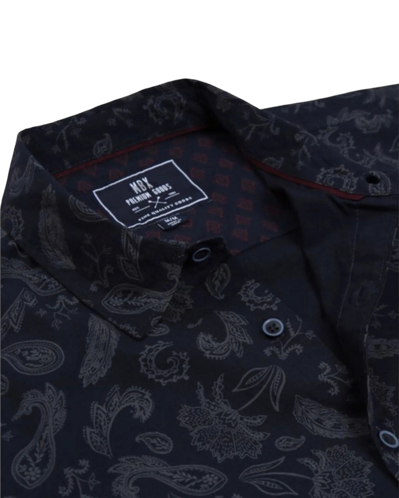 Navy Night Baroque Paisley Button Down Shirt