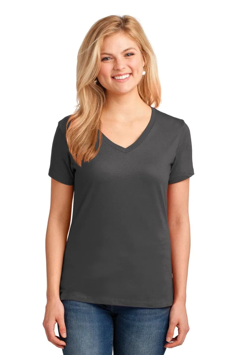 Port & Company ®  Ladies Core Cotton V-Neck Tee. LPC54V