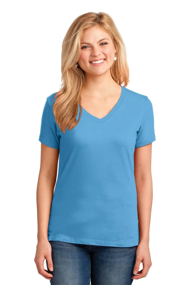 Port & Company ®  Ladies Core Cotton V-Neck Tee. LPC54V