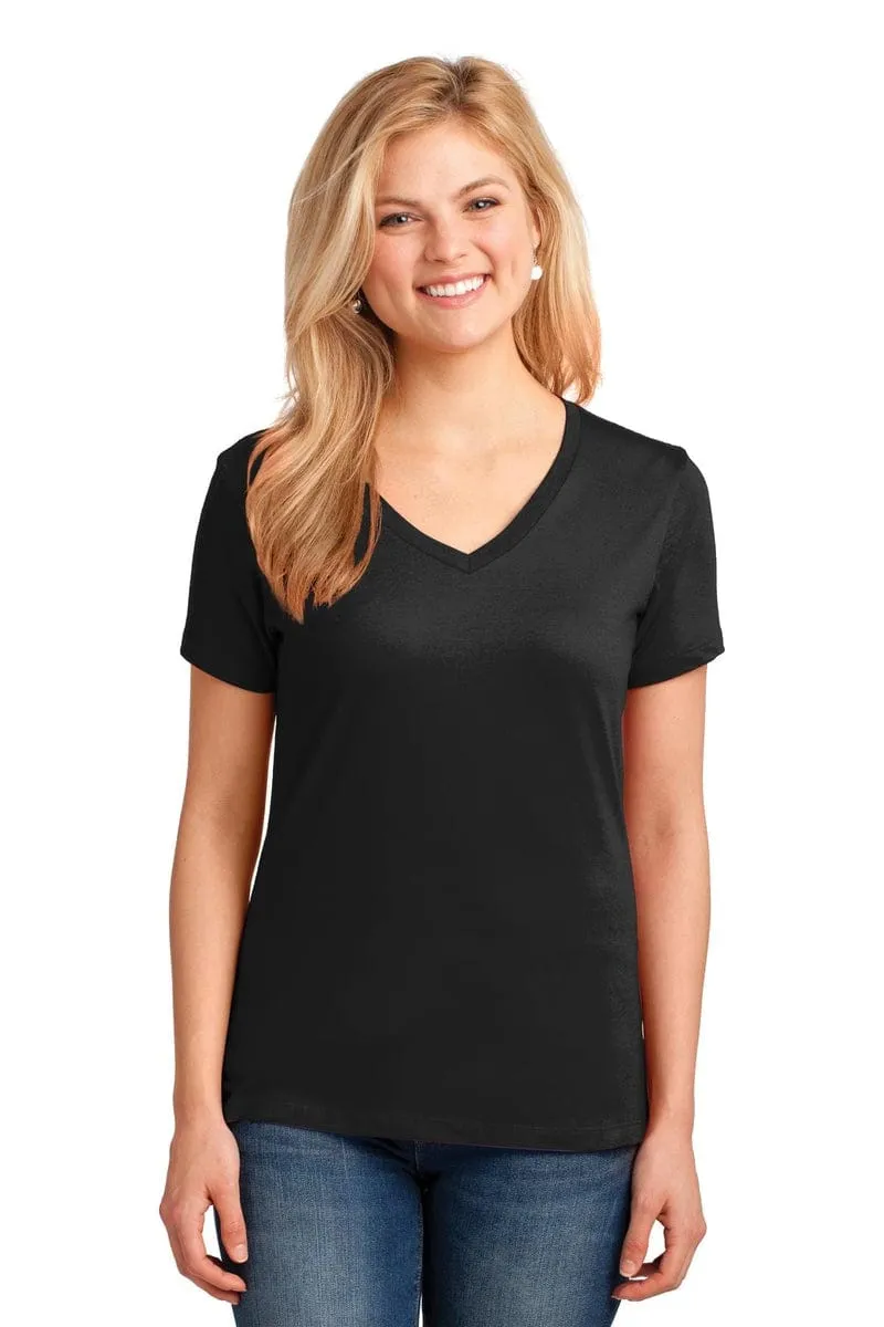 Port & Company ®  Ladies Core Cotton V-Neck Tee. LPC54V