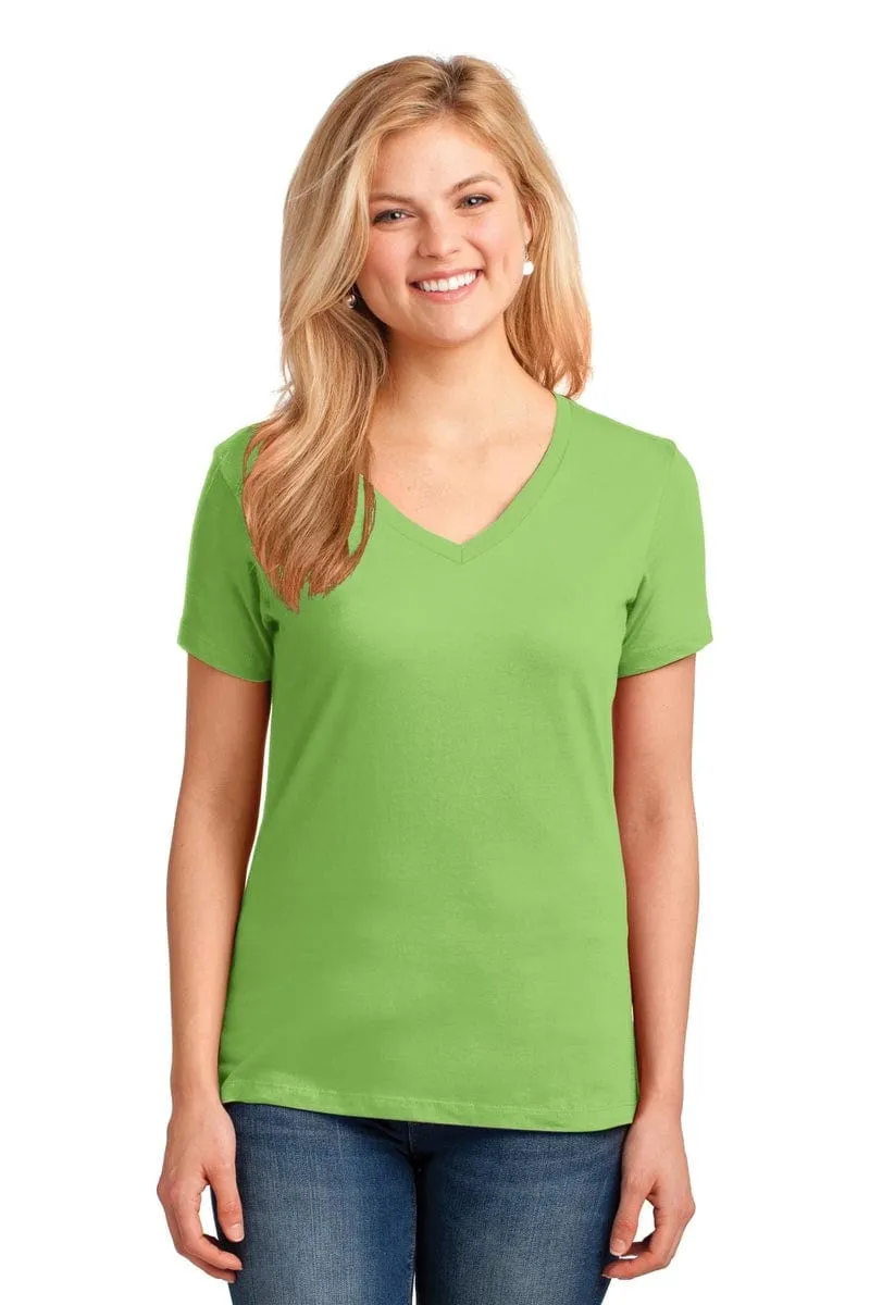 Port & Company ®  Ladies Core Cotton V-Neck Tee. LPC54V