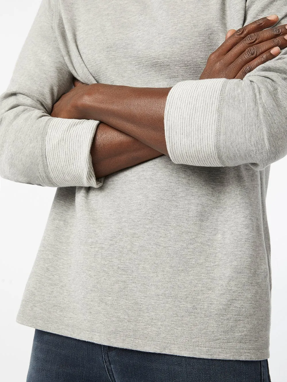 Reversible Duo Fold Crew -- Gris