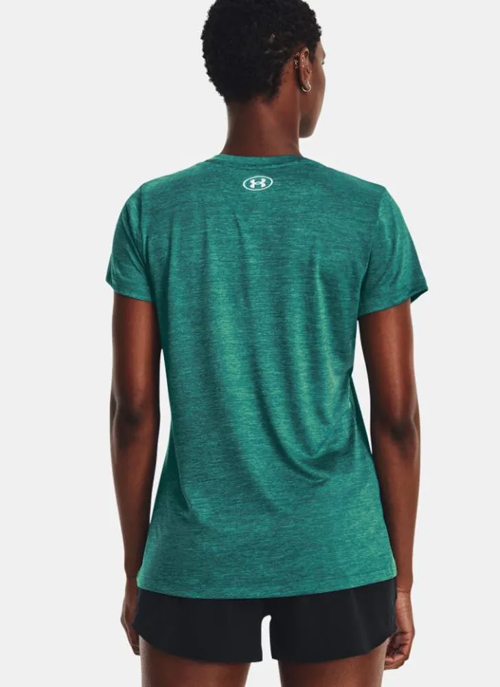 SS Tech Twist Graphic Shirt in Green by Under Armour