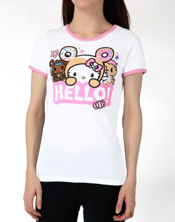 Tokidoki x Hello Kitty Say Hello Ringer T-shirt