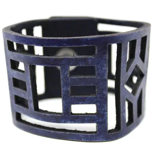 Women's Leather Cuff - Bold Lines