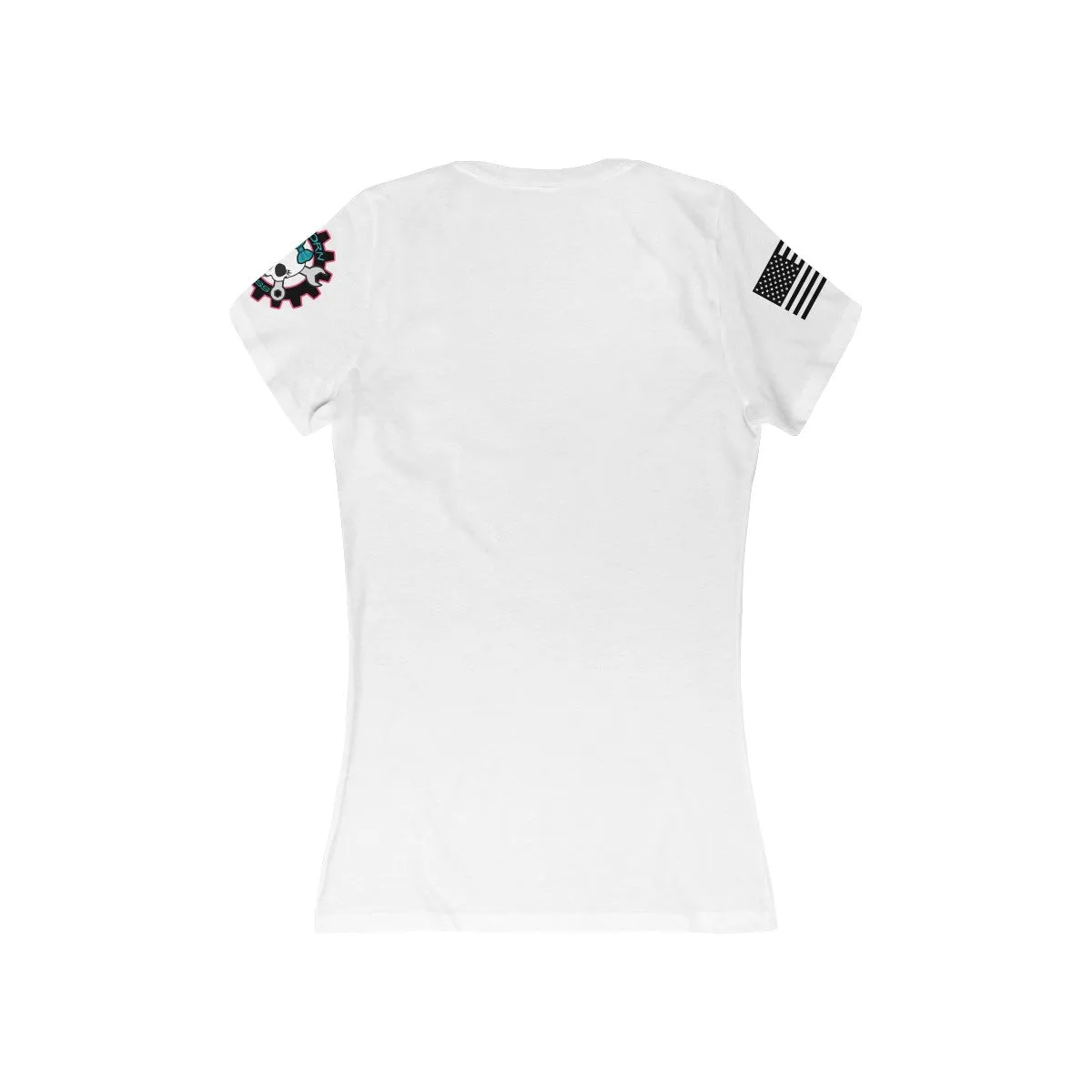 Women's Short Sleeve Deep V-Neck Tee