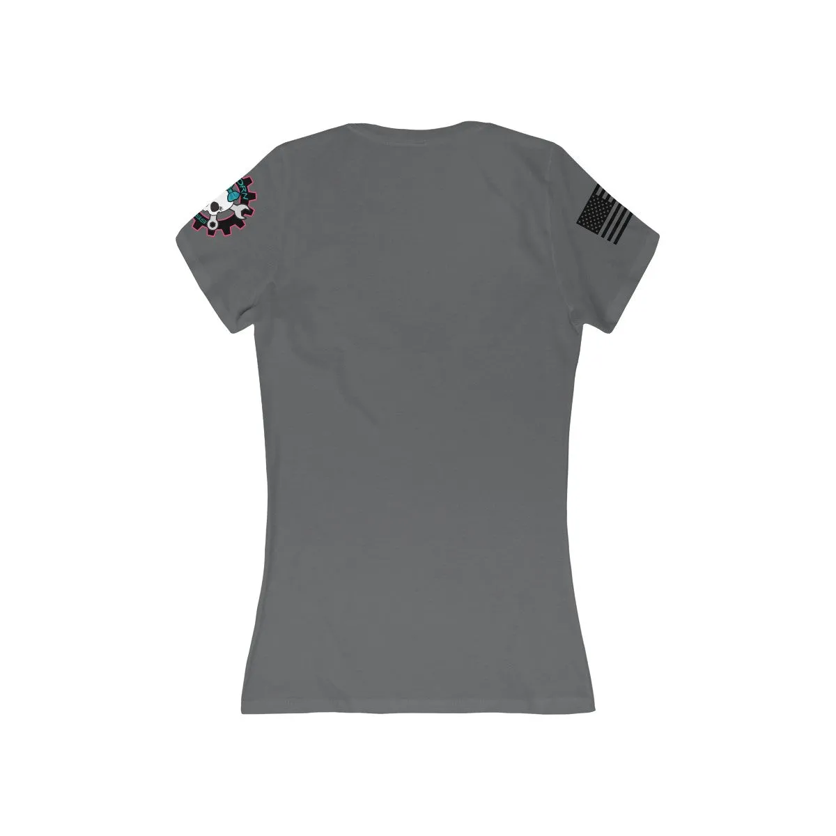 Women's Short Sleeve Deep V-Neck Tee