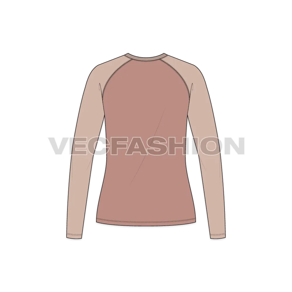 Women's V-neck Raglan Sleeve